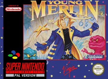 Young Merlin (Europe) box cover front